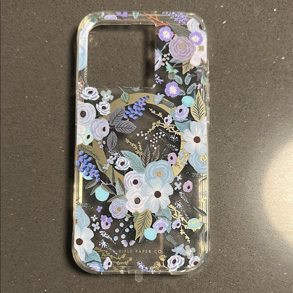 Rifle Paper Co. Floral Phone Case - Blue and Purple